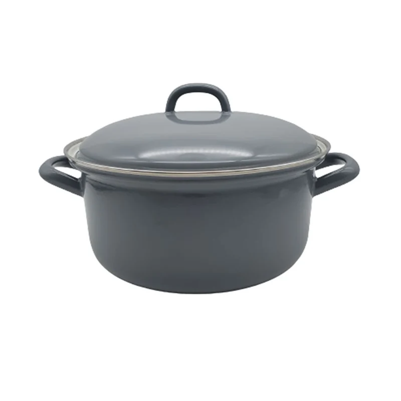 Riess CLASSIC - Pure Grey - Kasserolle mit Deckel (22 cm/3 L)