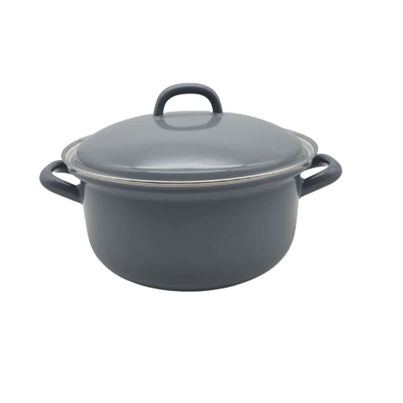 Riess CLASSIC - Pure Grey - Kasserolle mit Deckel (20 cm/2 L)