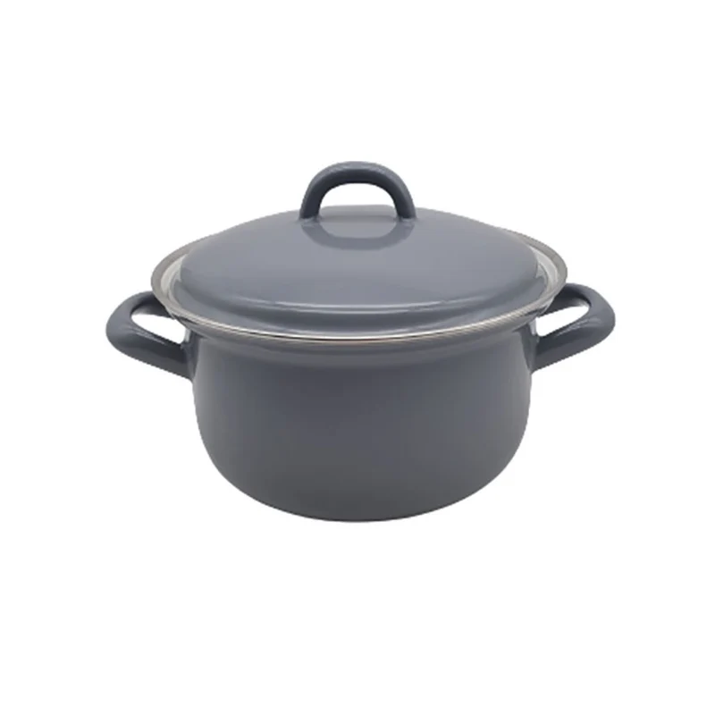 Riess CLASSIC - Pure Grey - Kasserolle mit Deckel (18 cm/1,5 L)