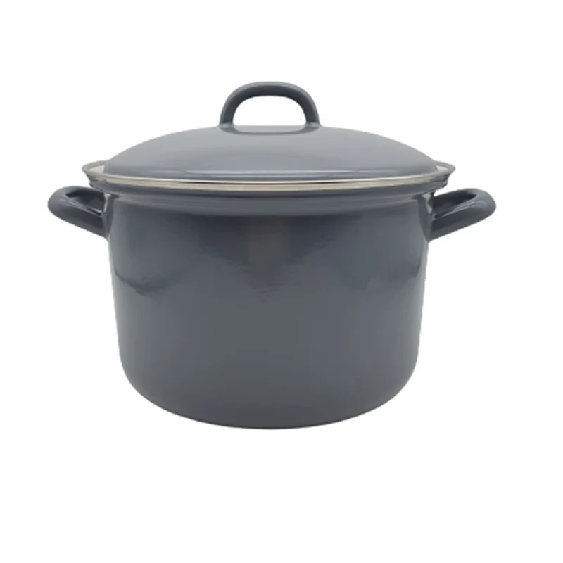 Riess CLASSIC - Pure Grey - Fleischtopf mit Deckel (20 cm/3,5 L)