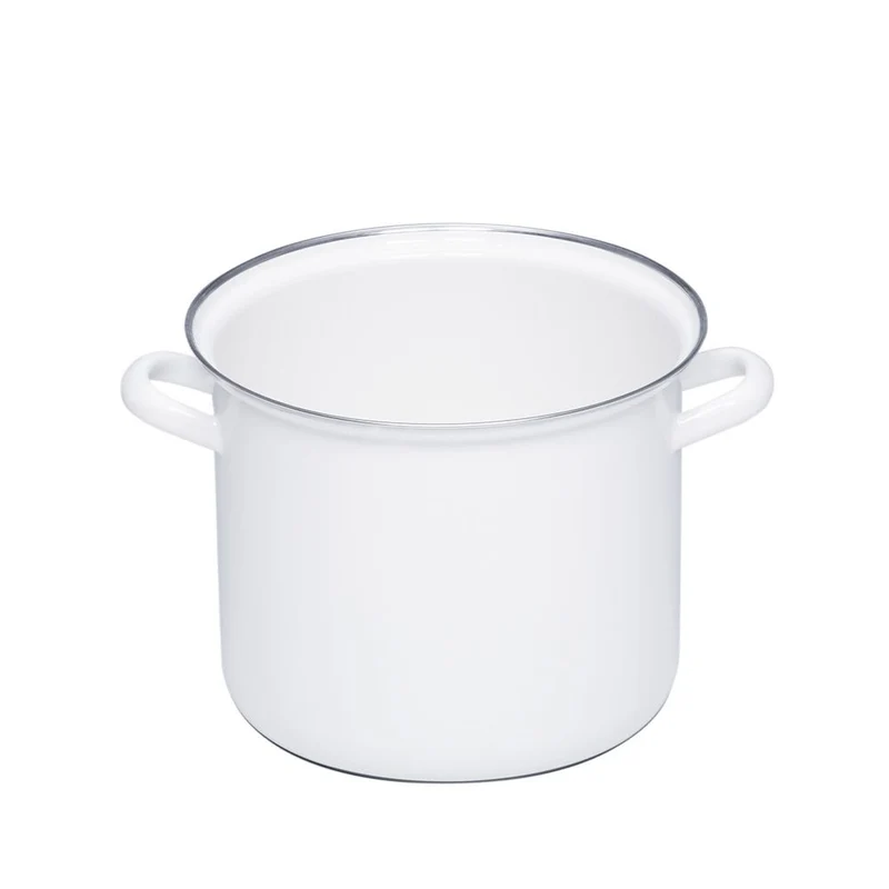 Riess CLASSIC - Weiss - Hoher Topf mit Deckel