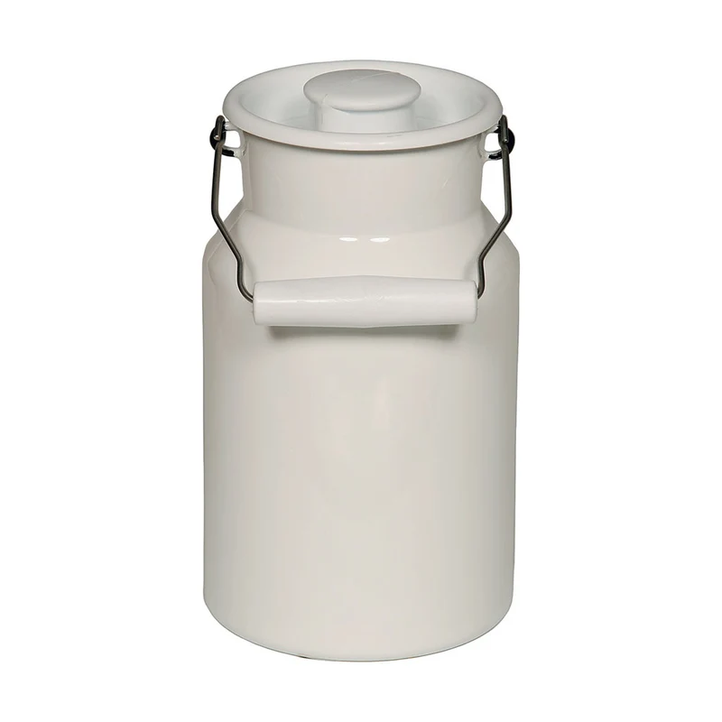 Riess CLASSIC - Weiss - Milchkanne mit Deckel 1 L