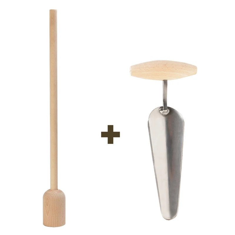 Krautstampfer (60 cm) + Krautbohrer