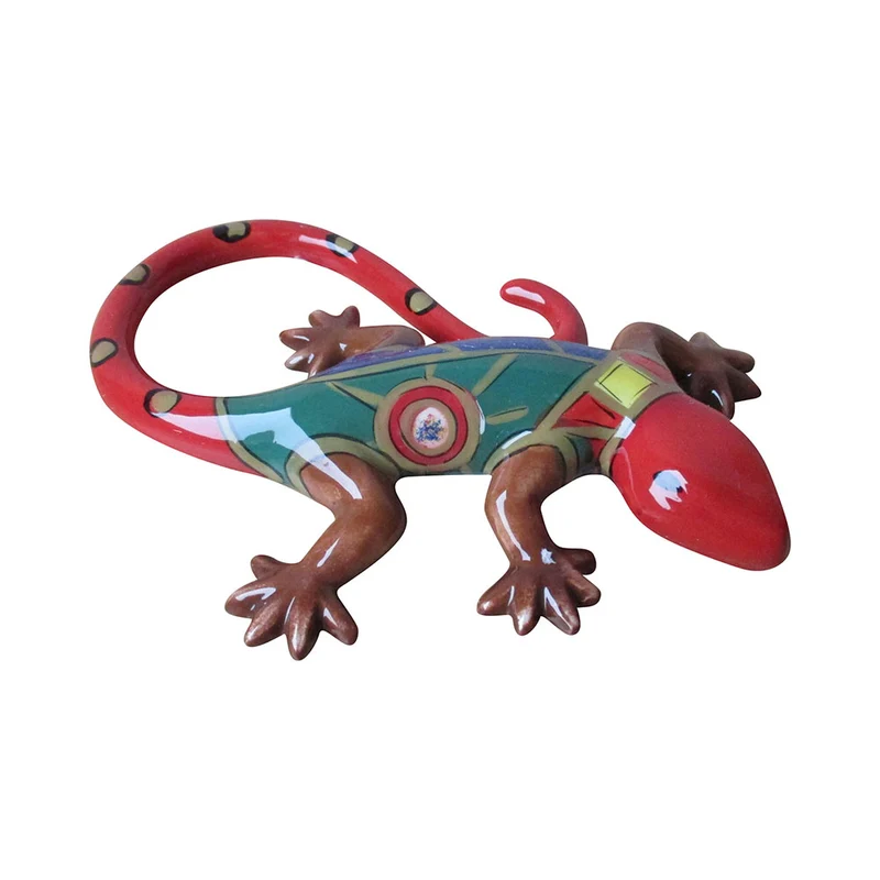 Hundertwasser Keramikserie - Gecko 15 cm