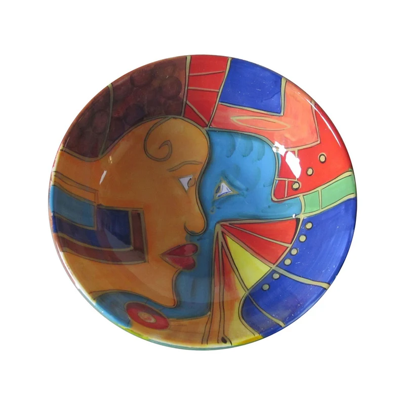 Hundertwasser Keramikserie - Schale rund Ø 26 cm