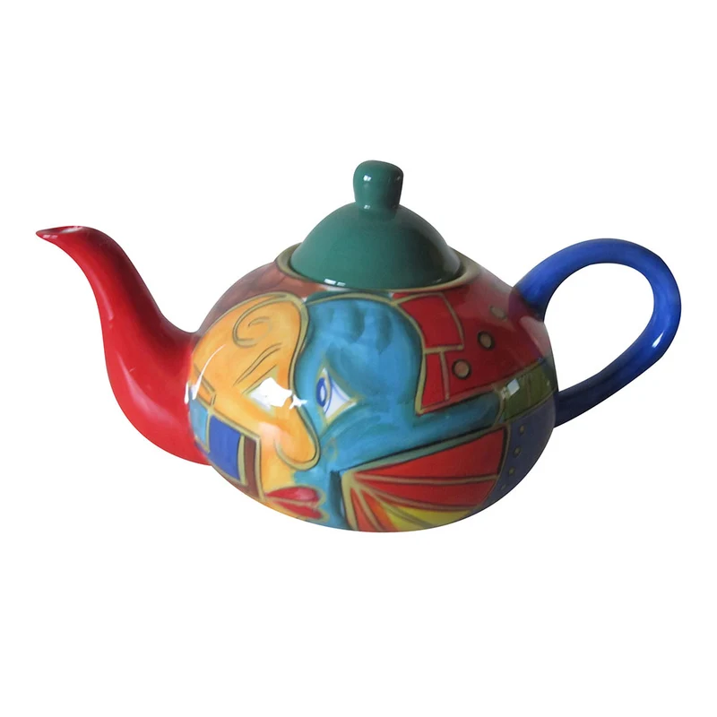 Hundertwasser Keramikserie - Teekanne 1,2 Liter