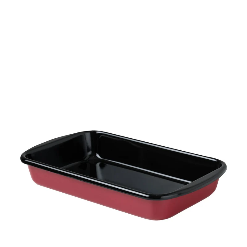 Auflaufform Emaille rot 32x19,x5,5cm