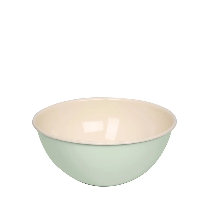 Obst- und Salatschüssel Emaille nilgrün Ø22cm