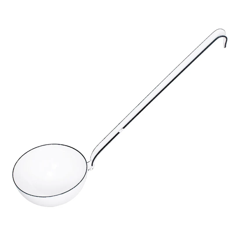 Schöpflöffel Ø7cm Emaille weiß