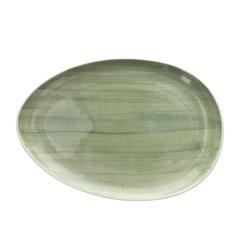 Ovale Piano Ø Cm 36, collezione B-Rush Green - Tognana Porcellane