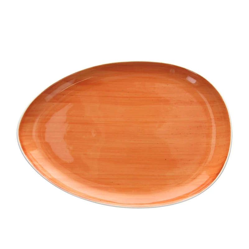 Ovale Piano Ø Cm 36, collezione B-Rush Orange - Tognana Porcellane