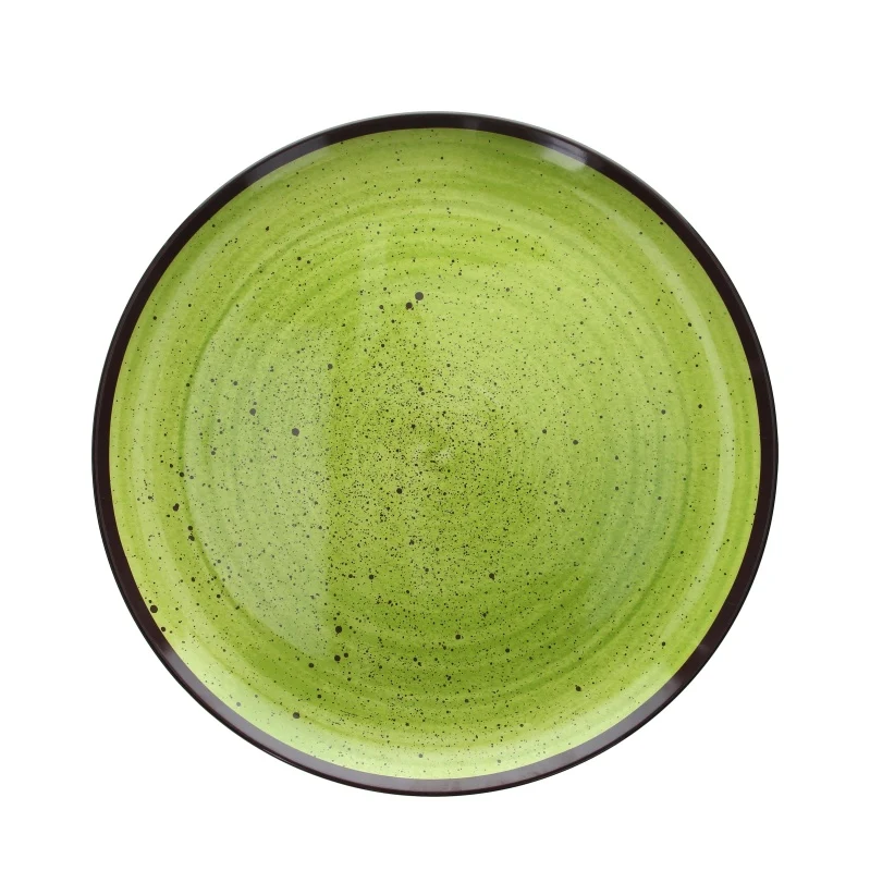 Vassoio Rotondo Ø 30, colore Verde, collezione Show Plate Colourful - Tognana Porcellane