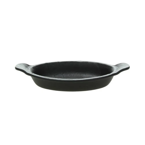 Ovale Forno con 2 manici cm 20,5x11,7 Black, collezione Vulcania - Tognana Porcellane
