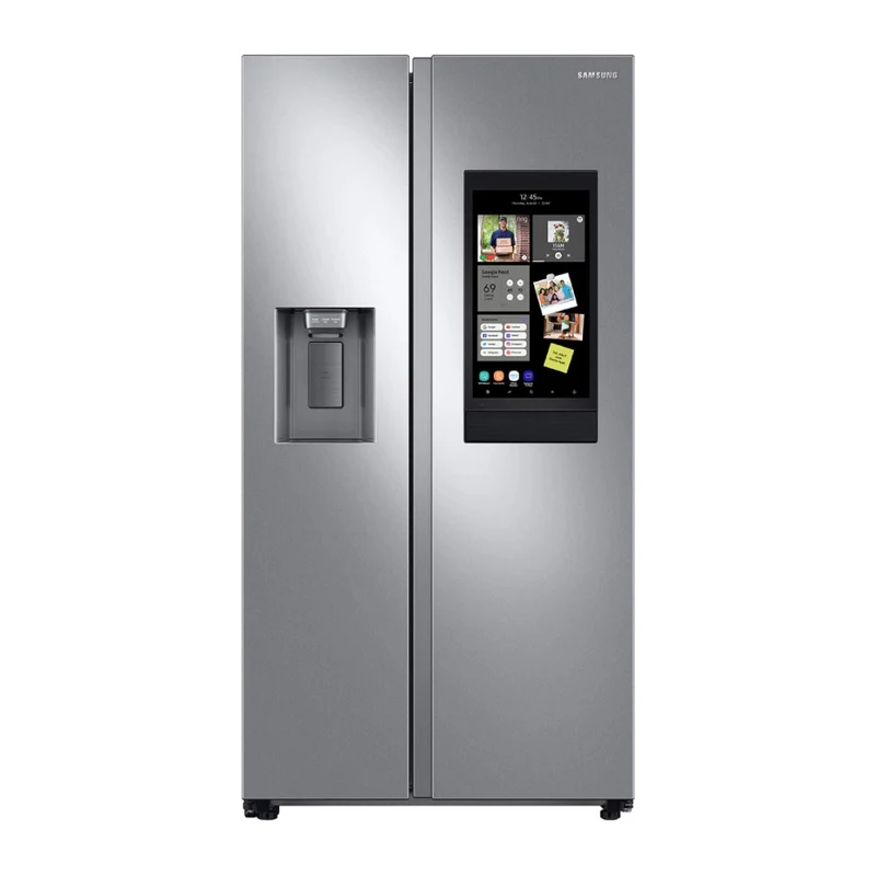 Samsung RS27T5561SR 26.7 cu. ft. Family Hub Side by Side Smart Refrigerator - Silver