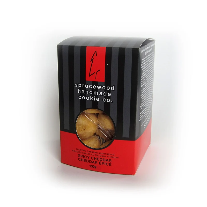 Sprucewood Homemade Savoury Shortbread Cookie - Spicy Cheddar