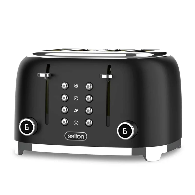 Salton NuRetro 4-Slice Digital Toaster - Black