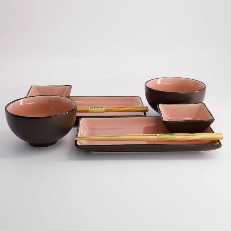 Sushi Set, 8teilig Glassy Pink