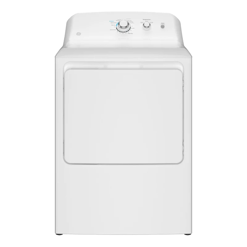 GE GTX33EASKWW 6.2 cu. ft. Front Load Electric Dryer with Up To 120 ft. Venting - White