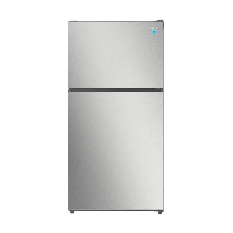 Avanti AVFF24DLJM0SS 24.0 cu. ft. Garage-Ready Top Freezer Refrigerator with MaxxSpace Technology - Silver