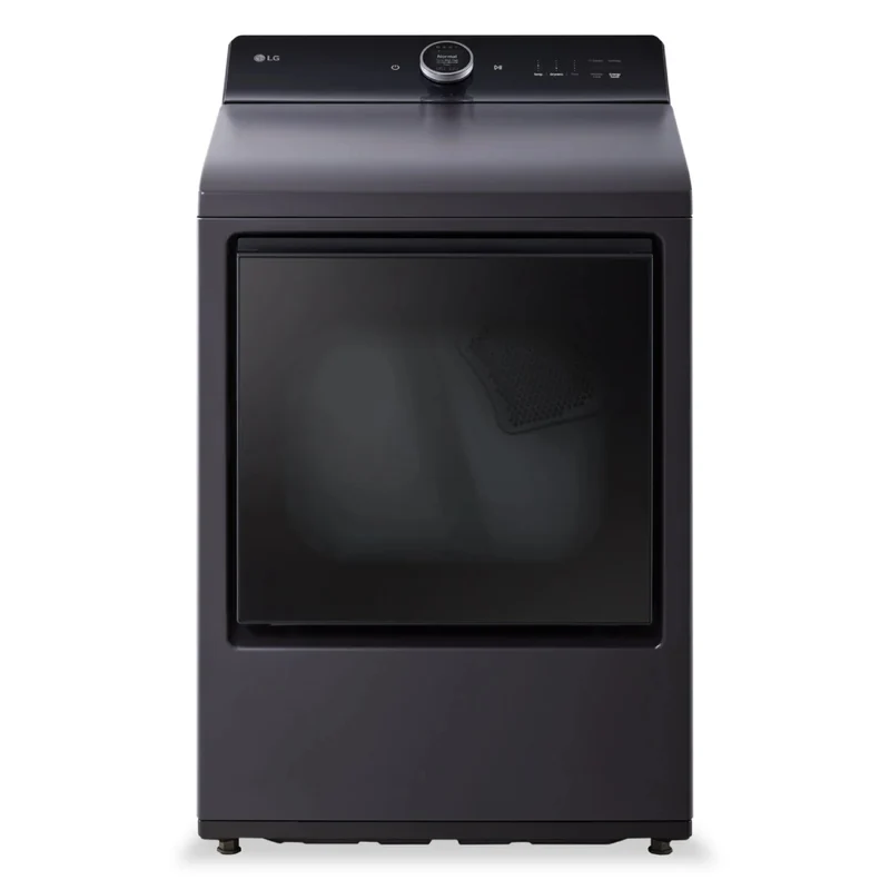 LG DLGX8601BE 7.3 cu. ft. Smart Gas Dryer with AI Sensor - Black