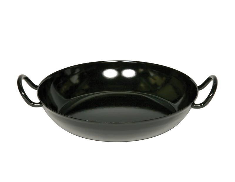 Schlemmerpfanne 30cm Schwarz Emaille