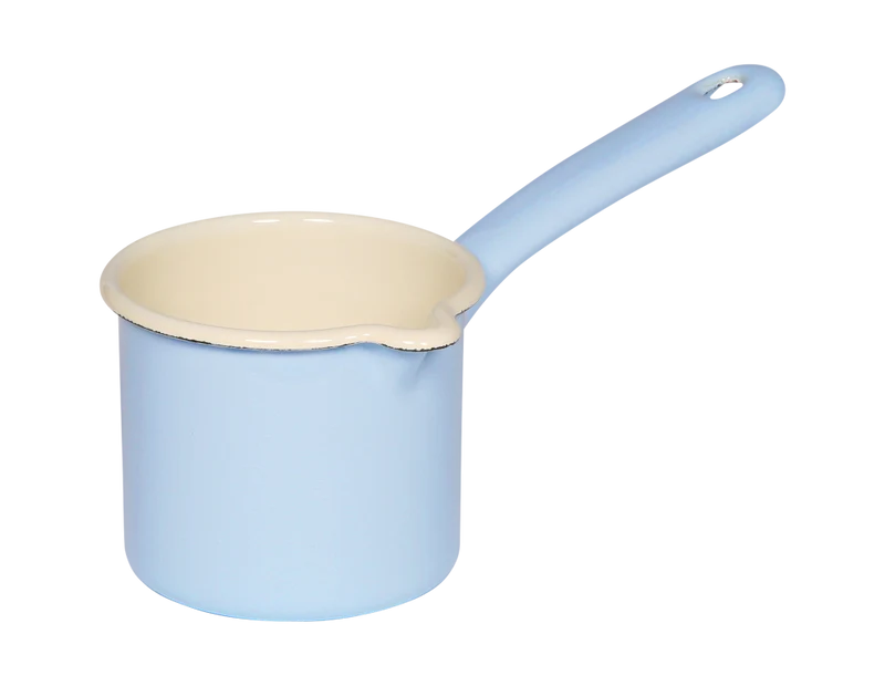 Schnabeltopf mit Stiel 8cm 0,5l blau Bunt