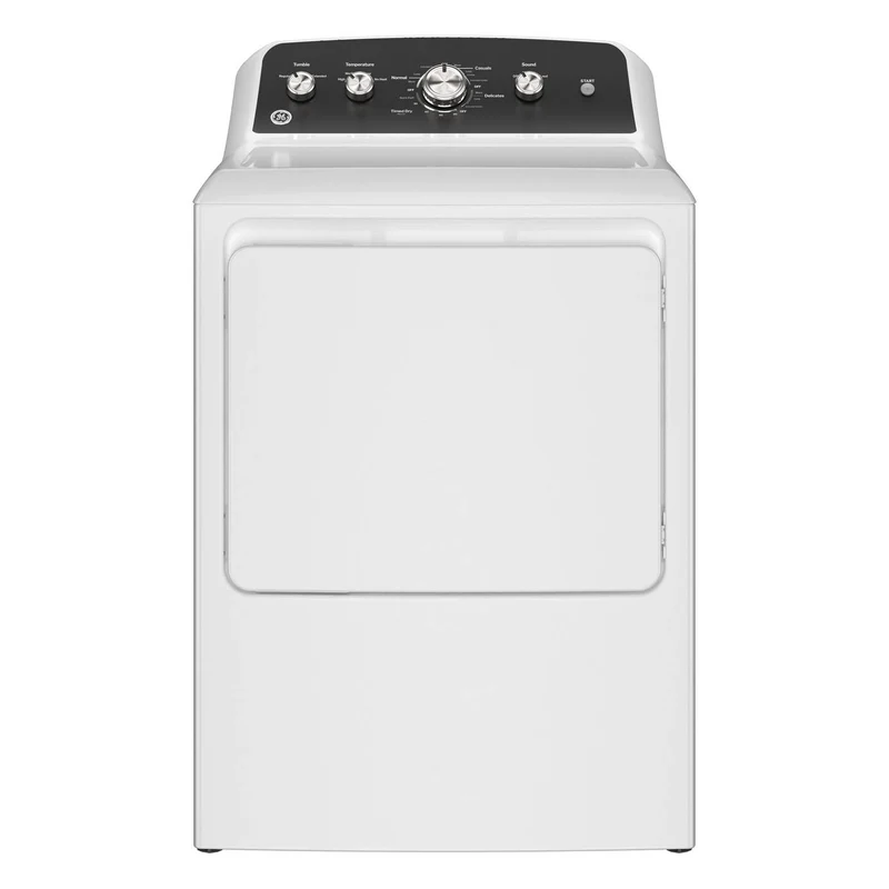 GE GTD48GASWWB 7.2 cu. ft. Front Load Gas Dryer with Up To 120 ft. Venting - White