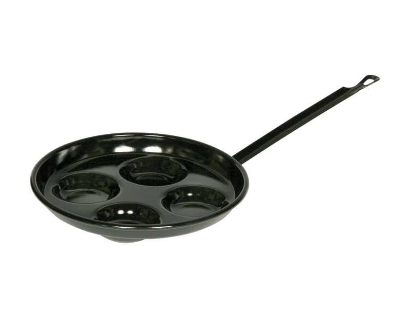 Augenpfanne Ø 26cm Schwarz Emaille