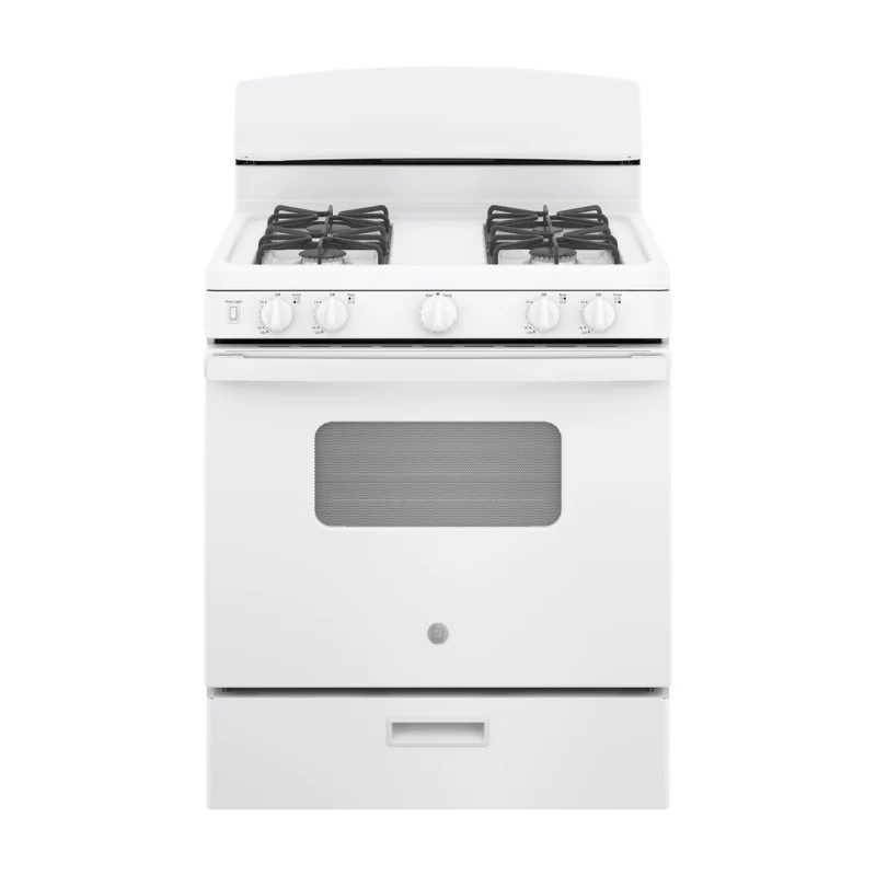 GE Appliances 4.8 cu.ft Free-Standing Gas Range with 4 Burners