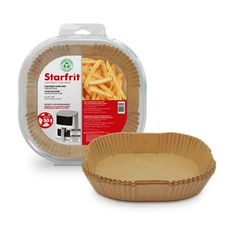 Starfrit Air Fryer Parchment Paper Liner 50 Pack - Square