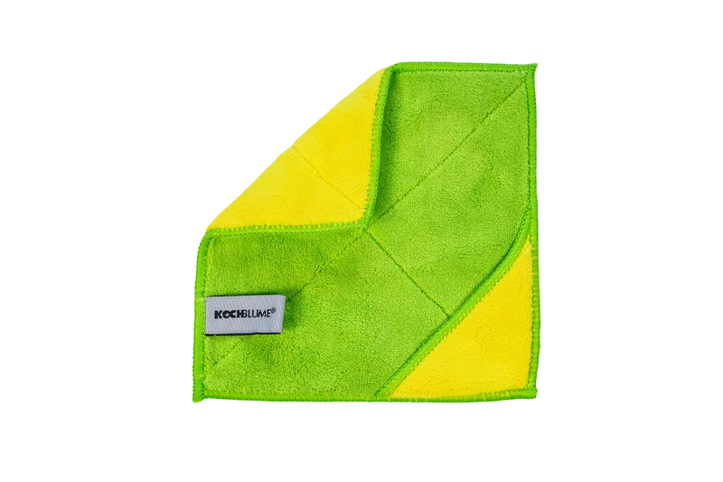 Microfasertuch limette/gelb 18x18 cm