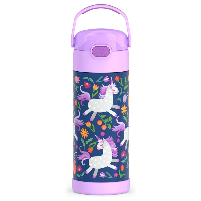 Thermos FUNtainer 14oz Water Bottle Unicorn Blooms