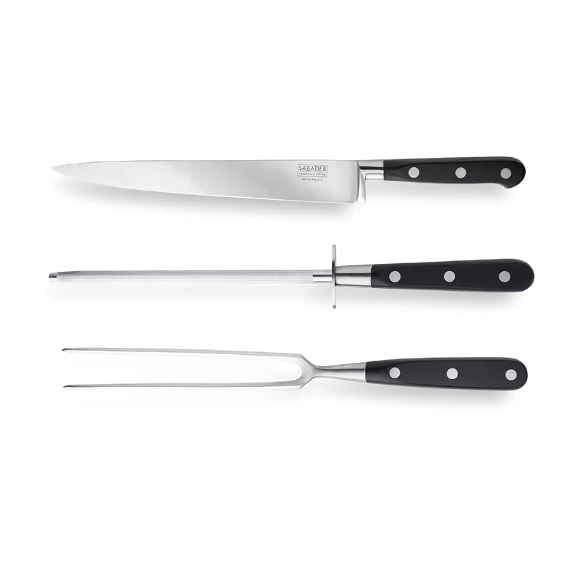 Sabatier Professional 3-Piece Riveted Carving Set