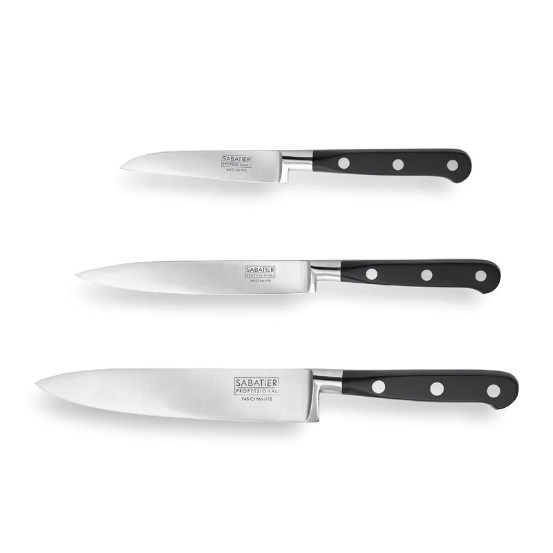Sabatier Professional 3-Piece Starter Set – Paring, Utility & 6in Chef's Knife