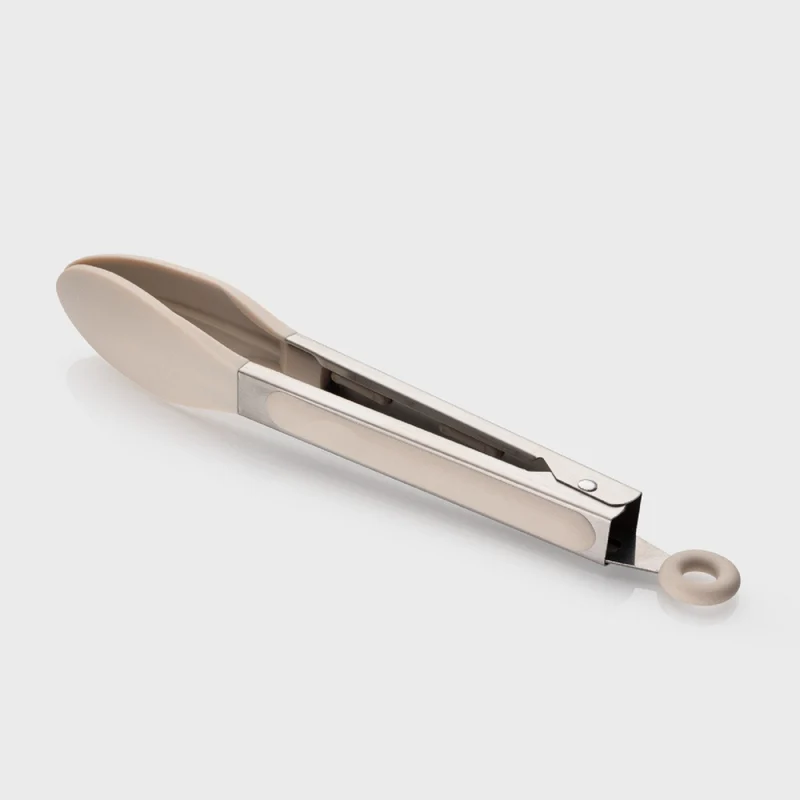Taylor's Eye Witness Stainless Steel & Silicone Tongs, Oyster, 23cm/9in