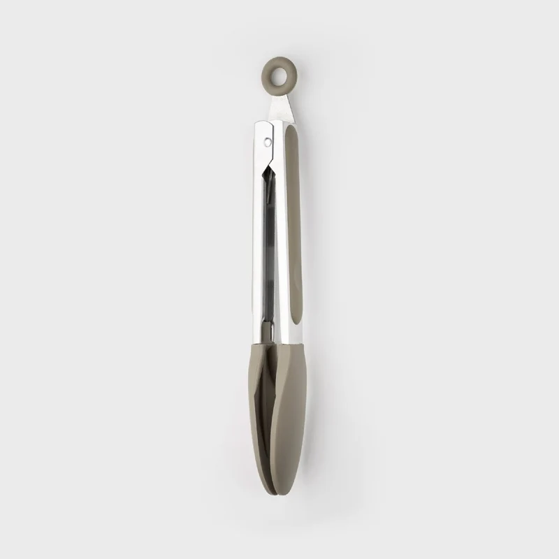 Taylor's Eye Witness Stainless Steel & Silicone Tongs, Grey, 23cm/9in