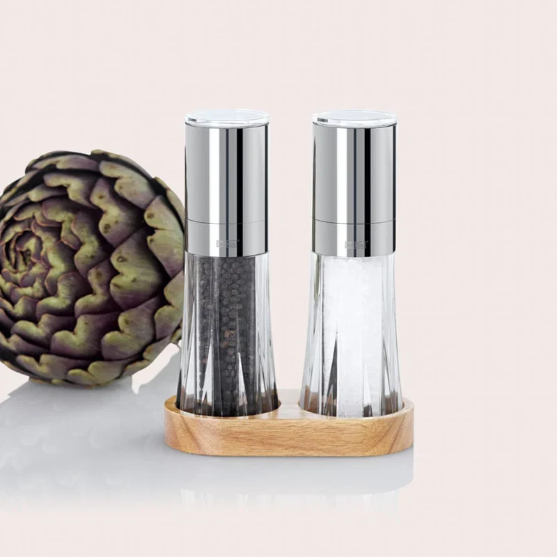 Pfeffer- und Salzmühlen Menage Crystal, CeraCut® Ceramic Mahlwerk,