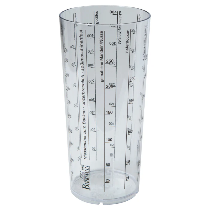 Laib & Seele, Messbecher, Ø 7,8 cm, Höhe 17 cm, transparent