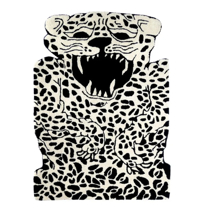 Eo Play Leopard Carpet in the shape of a leopard