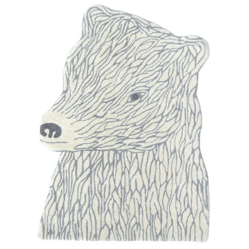 Eo Play Bear Carpet in the shape of a bear