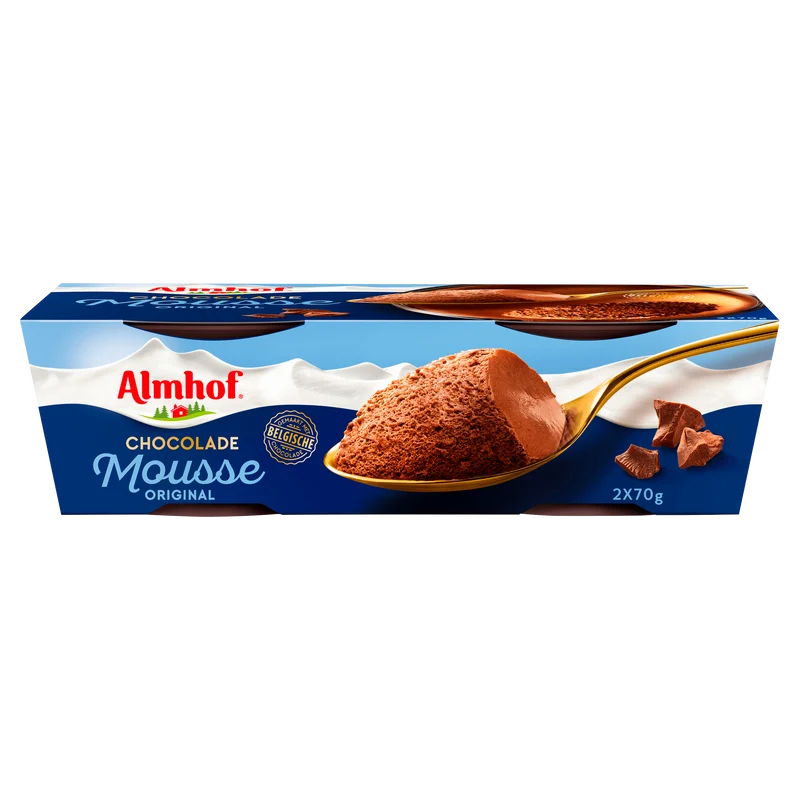 Almhof Chocolade mousse 2 x 70 gram