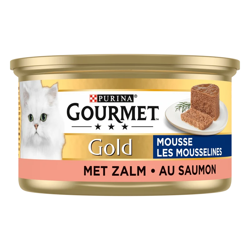 Gourmet Gold mousse kattenvoer nat met zalm
