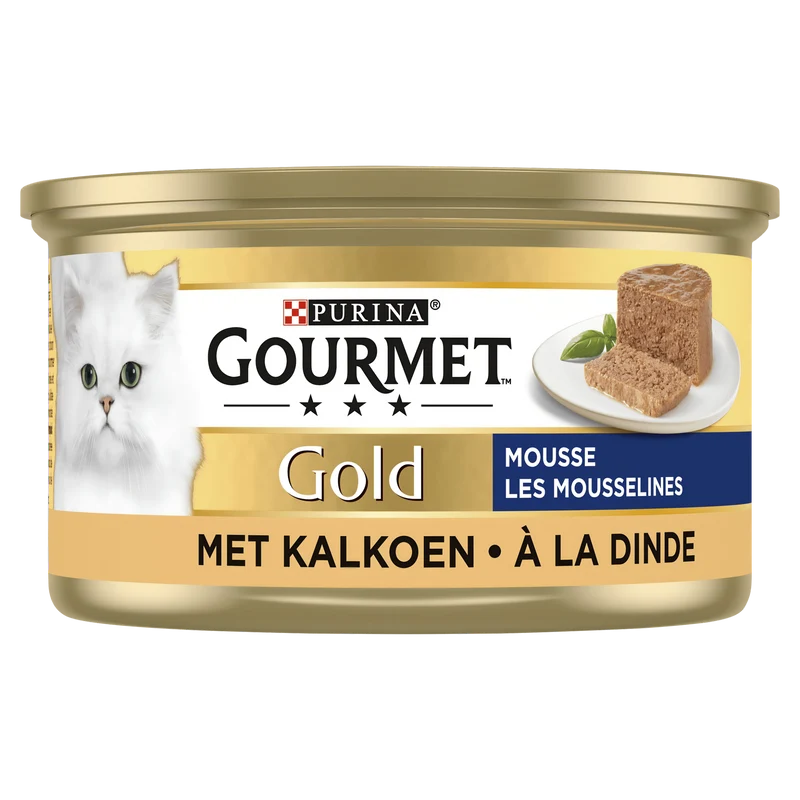 Gourmet Gold mousse kattenvoer nat met kalkoen