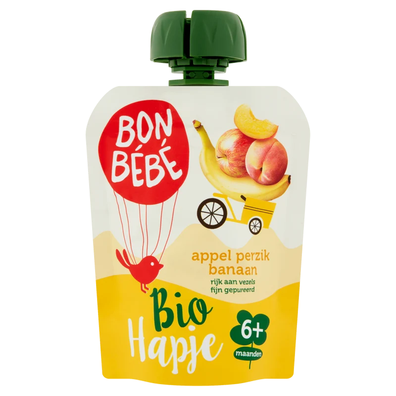 Bonbebe knijp appel perzik banaan