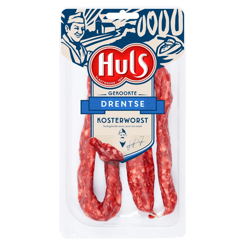 Huls Gekookte Drentse kosterworst