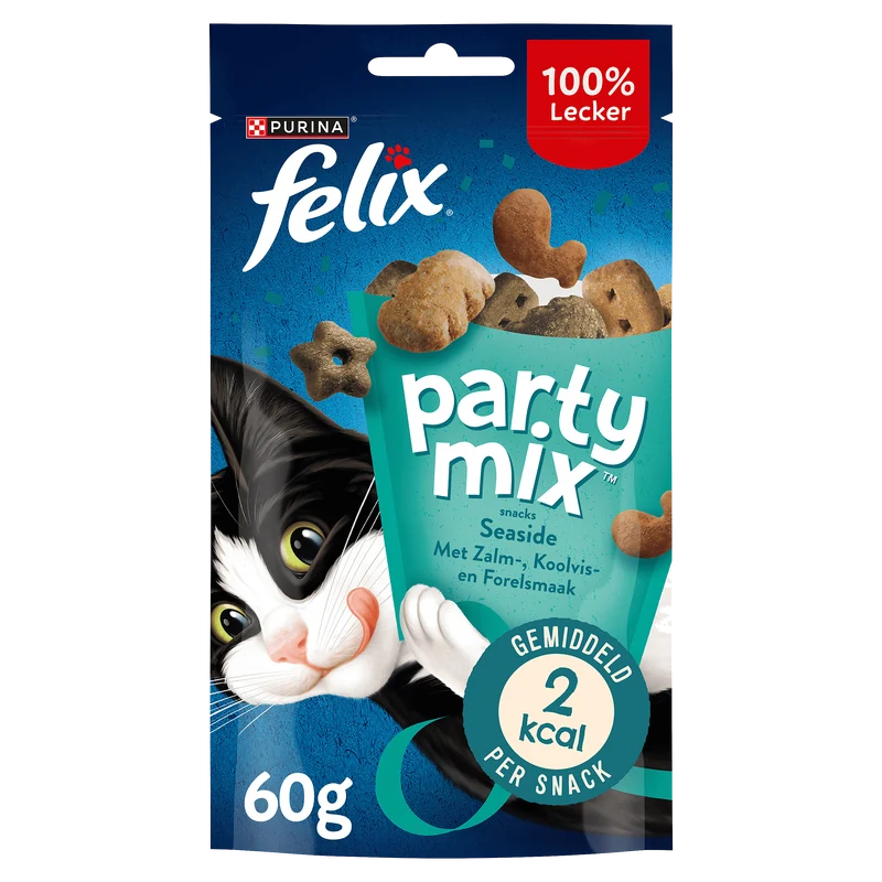 Felix Party Mix Seaside kattensnacks zalm