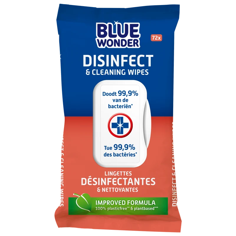Blue Wonder Desinfectie reiniger doekjes