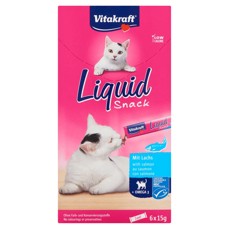 Vitakraft Liquid Snack Zalm & Omega