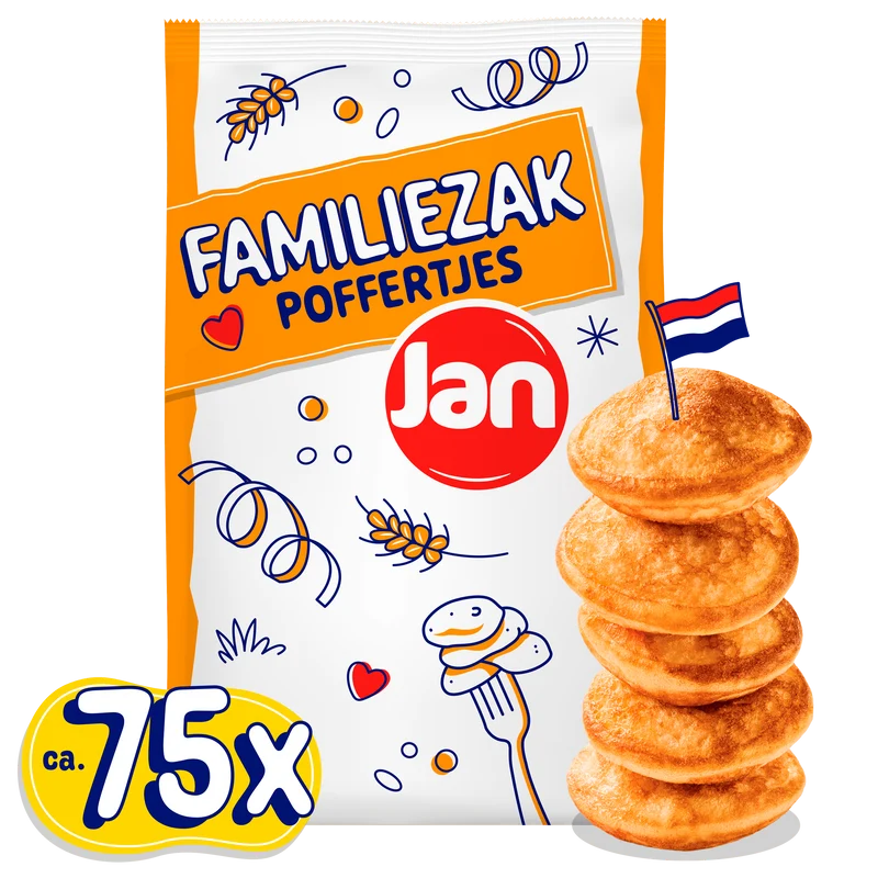 Jan Poffertjes in familiezak