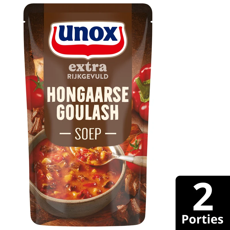 Unox Soep in zak goulashsoep extra gevulde